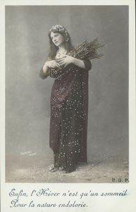 Woman in winter by French Photographer